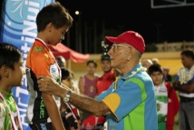 Michel Ferrand, légende du sport tahitien, nous a fait l'honneur de sa présence