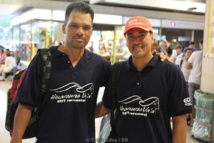 Jean Pierre Barff, à droite, fier de représenter la Polynésie Jean Pierre Barff, à droite, fier de représenter la Polynésie