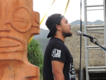 Le groupe Pepena lors du check sound. Le groupe Pepena lors du check sound.