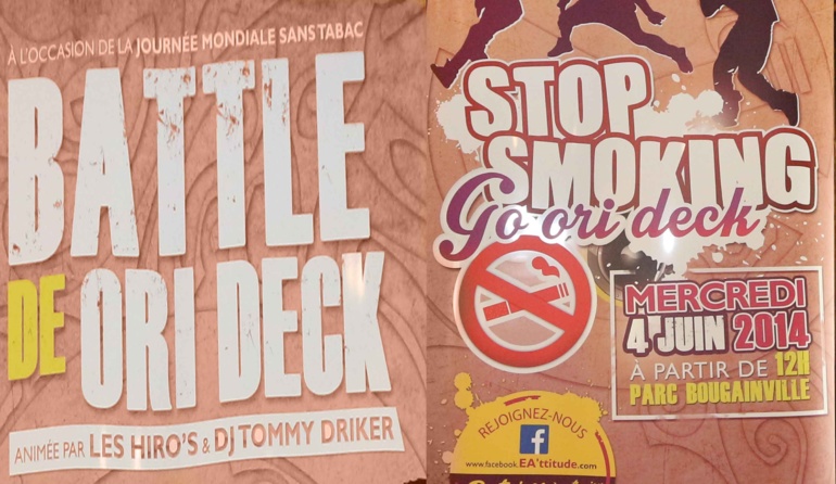 Journée mondiale sans tabac : mercredi, "Stop smoking, Go ori deck" Journée mondiale sans tabac : mercredi, "Stop smoking, Go ori deck"