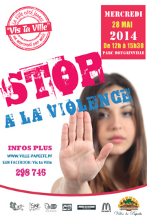 « Vis ta Ville » invite les jeunes à dire Stop à la violence ! ce mercredi 28 mai au Parc Bougainville « Vis ta Ville » invite les jeunes à dire Stop à la violence ! ce mercredi 28 mai au Parc Bougainville