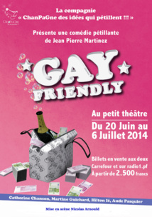 « Gay Friendly », une comédie pétillante, pleine de rebondissements au Petit Théâtre à partir du 20 juin « Gay Friendly », une comédie pétillante, pleine de rebondissements au Petit Théâtre à partir du 20 juin