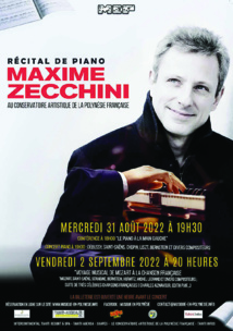 Maxime Zecchini à Tahiti pour deux soirées Maxime Zecchini à Tahiti pour deux soirées