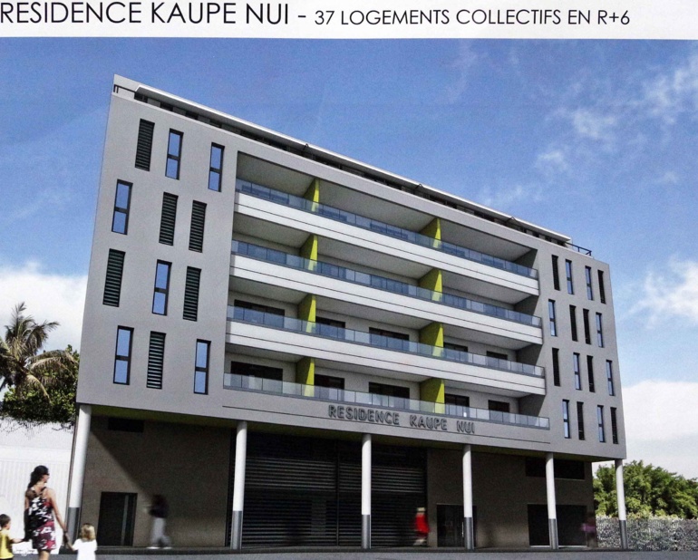 Première pierre du programme Kaupe Nui à la Mission Première pierre du programme Kaupe Nui à la Mission