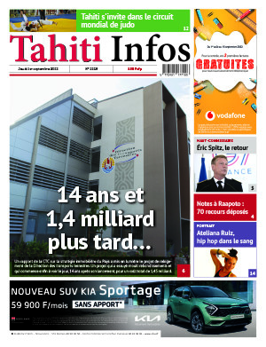 TAHITI INFOS N°2228 du 1er septembre 2022 TAHITI INFOS N°2228 du 1er septembre 2022