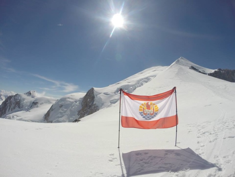 Un Tahitien au sommet du Mont Blanc