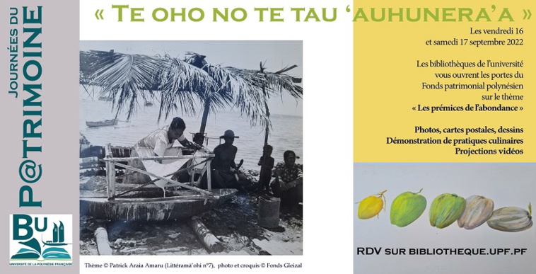 Pour les Journées du patrimoine, la bibliothèque de l'UPF ouvre le Fonds patrimonial polynésien Pour les Journées du patrimoine, la bibliothèque de l'UPF ouvre le Fonds patrimonial polynésien