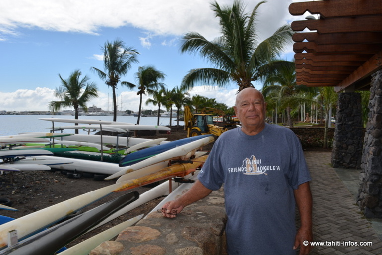 Alban Ellacott, président de l'association Friends of Hokule'a Alban Ellacott, président de l'association Friends of Hokule'a