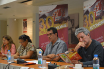 Conférence de presse ce matin du bureau de l'assemblée pour présenter le programme du colloque sur les 30 ans de l'autonomie de la Polynésie française.