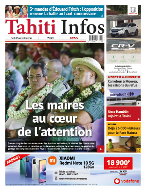 TAHITI INFOS N°2236 du 13 septembre 2022 TAHITI INFOS N°2236 du 13 septembre 2022