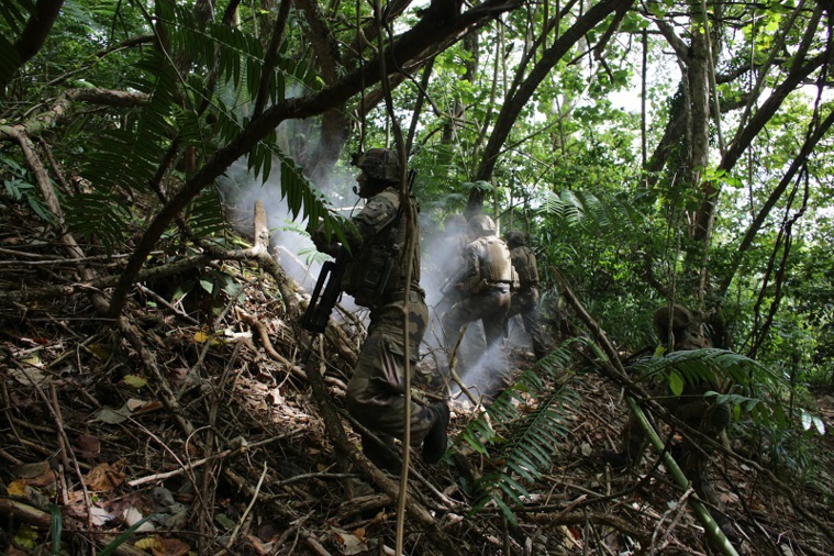 Le belvédère de Moorea pris d'assaut pour l'exercice Sauvages 2022 Le belvédère de Moorea pris d'assaut pour l'exercice Sauvages 2022