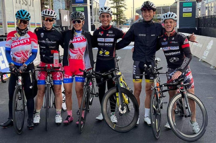 Les cyclistes tahitiens 14e en Australie Les cyclistes tahitiens 14e en Australie