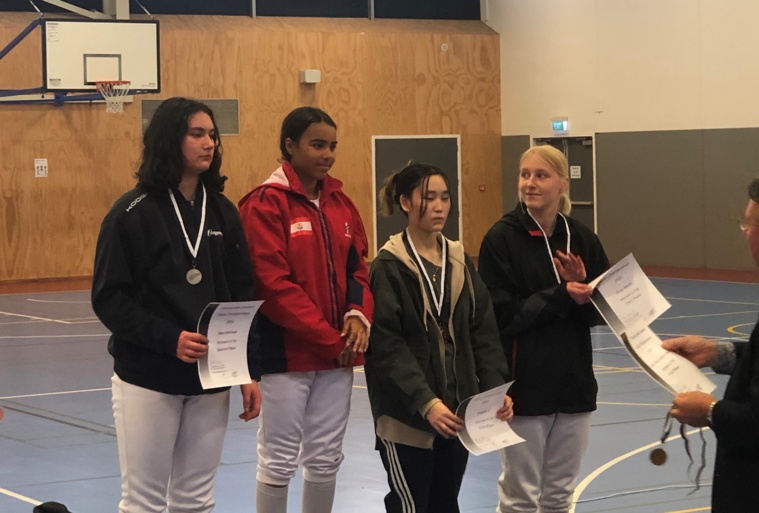 Laura-Téa Louison-Grépin a dominé en finale du fleuret la numéro 1 néo-zélandaise. Laura-Téa Louison-Grépin a dominé en finale du fleuret la numéro 1 néo-zélandaise.