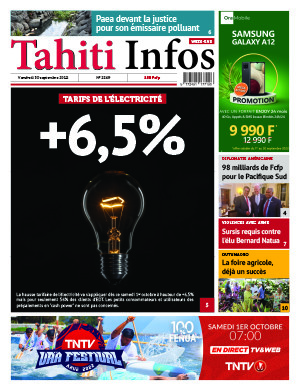 TAHITI INFOS N°2249 du 30 septembre 2022 TAHITI INFOS N°2249 du 30 septembre 2022