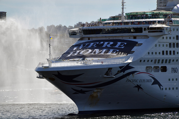 Photo d'archives du Pacific Explorer. SAEED KHAN / AFP Photo d'archives du Pacific Explorer. SAEED KHAN / AFP