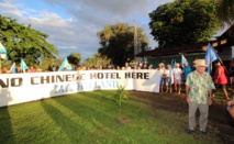 La manifestation ce jeudi sur le golf d'Atimaono. La manifestation ce jeudi sur le golf d'Atimaono.