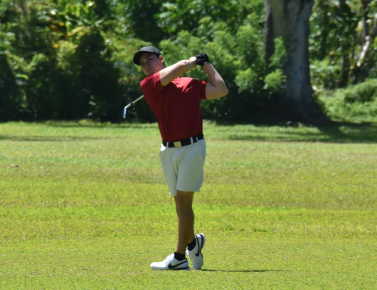Thomas David a été le plus régulier, samedi, sur le parcours de Atimaono. Thomas David a été le plus régulier, samedi, sur le parcours de Atimaono.