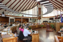 Les élus de l'assemblée de Polynésie réunis ce lundi pour la 7e séance de la session administrative.