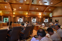 Lors de la réunion ce vendredi matin de la séance plénière du CESC. Lors de la réunion ce vendredi matin de la séance plénière du CESC.