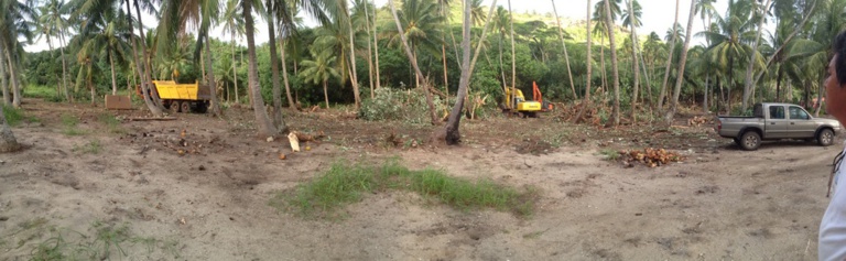 Collège de Bora Bora : les travaux de terrassement ont commencé