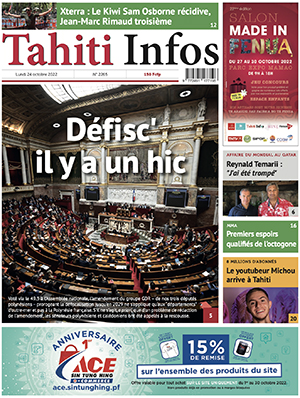 TAHITI INFOS N°2265 du 24 octobre 2022