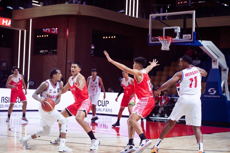 La sélection tahitienne lors de son match face à la Thaïlande. (photo : FIBA) La sélection tahitienne lors de son match face à la Thaïlande. (photo : FIBA)