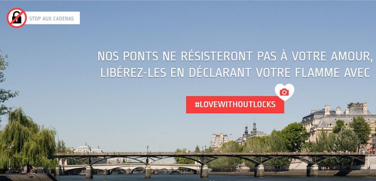 Paris veut remplacer les "cadenas d'amour" par des selfies