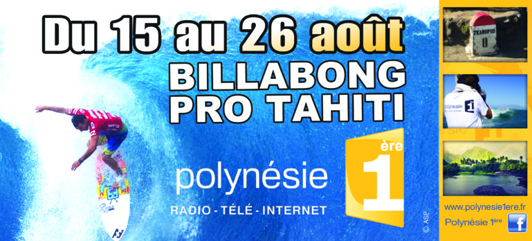 La Billabong Pro Tahiti en direct sur Polynésie 1ère ! La Billabong Pro Tahiti en direct sur Polynésie 1ère !