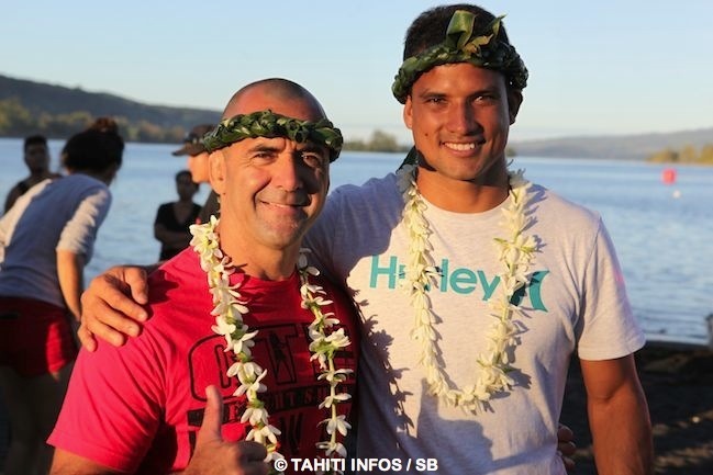 Surf – Billabong Pro Tahiti : Michel Bourez et son ‘coach’ à quelques jours du début de la compet’ – interviews