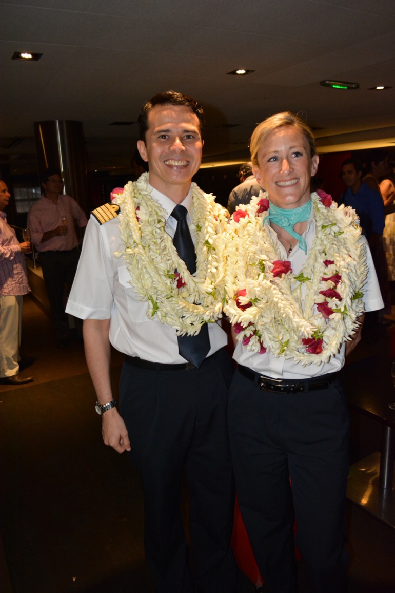 Les nouveaux commandants de bord ATN Mme Agnès Chantre et M Stéphane Hellouin Les nouveaux commandants de bord ATN Mme Agnès Chantre et M Stéphane Hellouin