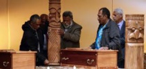 Le crâne d'Ataï, chef rebelle kanak, officiellement restitué à sa famille Le crâne d'Ataï, chef rebelle kanak, officiellement restitué à sa famille