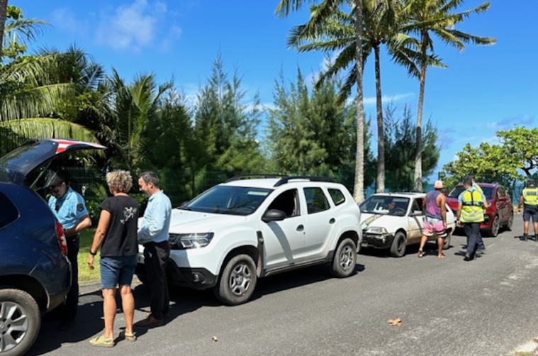 Opération de contrôles routiers à Raiatea Opération de contrôles routiers à Raiatea