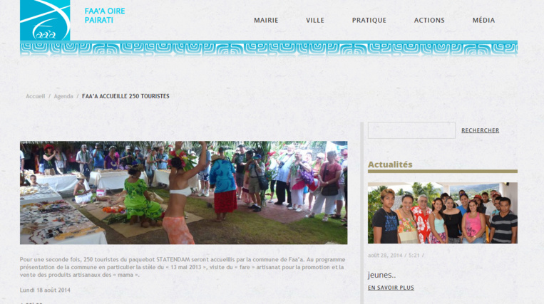 Le site www.faaa.pf est consultable depuis ce jeudi 28 août. Le site www.faaa.pf est consultable depuis ce jeudi 28 août.
