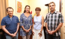 Les responsables de l'association Heimanava avec la ministre de la solidarité, Manolita Ly. Les responsables de l'association Heimanava avec la ministre de la solidarité, Manolita Ly.