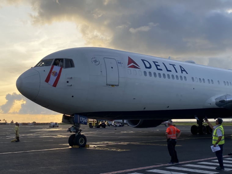Delta Airlines s’implante provisoirement à Tahiti Delta Airlines s’implante provisoirement à Tahiti
