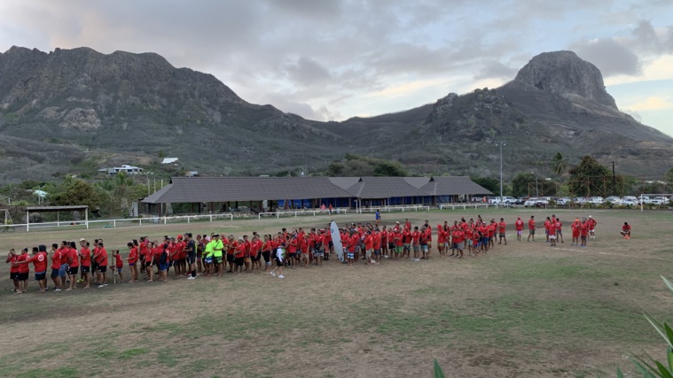 La cérémonie d'ouverture qui a lancé les festivités des Jeux des Marquises nord. La cérémonie d'ouverture qui a lancé les festivités des Jeux des Marquises nord.