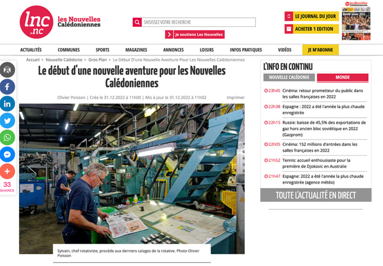 Capture écran www.lnc.nc Capture écran www.lnc.nc