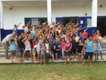 Ici dans une école, en Nouvelle-Calédonie. Ici dans une école, en Nouvelle-Calédonie.