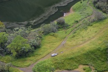 Une partie de cette route traversière vue du ciel. Une partie de cette route traversière vue du ciel.