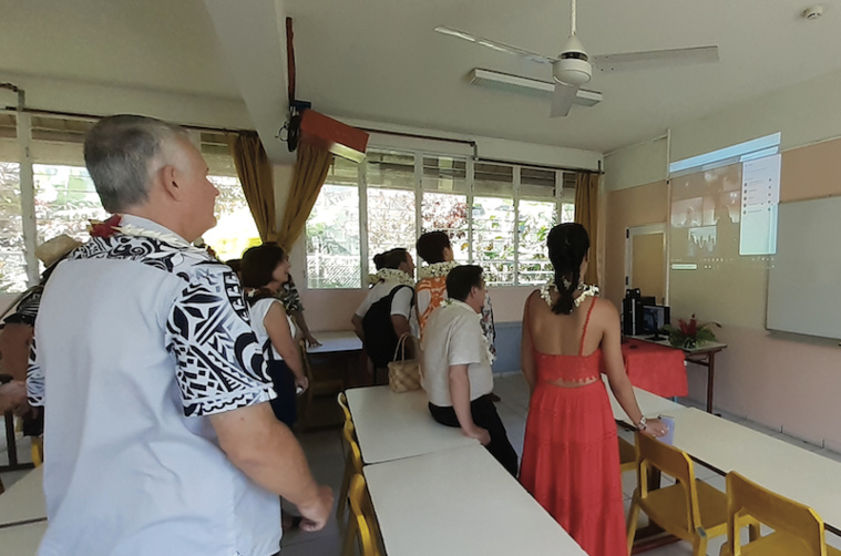 ©Marion Alexandre. Les élèves avaient accès à des intervenants métropolitains via des visioconférences. ©Marion Alexandre. Les élèves avaient accès à des intervenants métropolitains via des visioconférences.