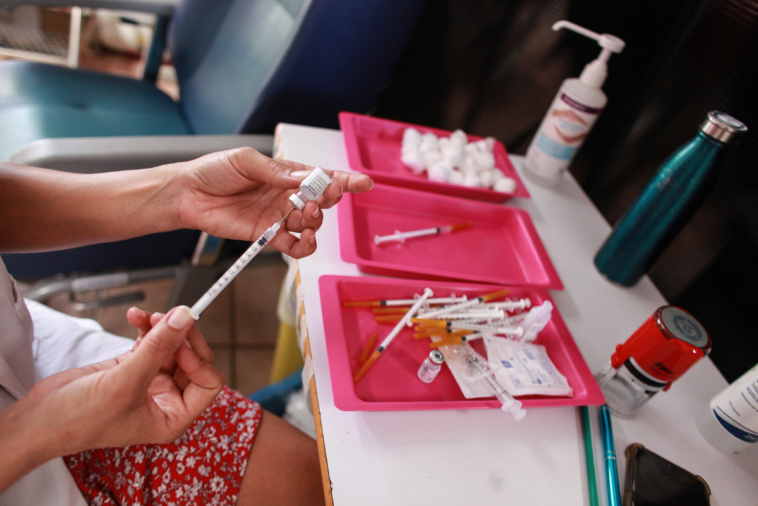 Faible fréquentation au vaccinodrome Mathilde Frébault