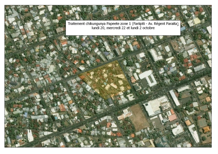 Programme et zone de démoustication dans le cadre de lutte contre le chikungunya Programme et zone de démoustication dans le cadre de lutte contre le chikungunya