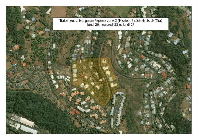 Programme et zone de démoustication dans le cadre de lutte contre le chikungunya Programme et zone de démoustication dans le cadre de lutte contre le chikungunya