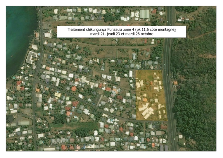 Programme et zone de démoustication dans le cadre de lutte contre le chikungunya Programme et zone de démoustication dans le cadre de lutte contre le chikungunya