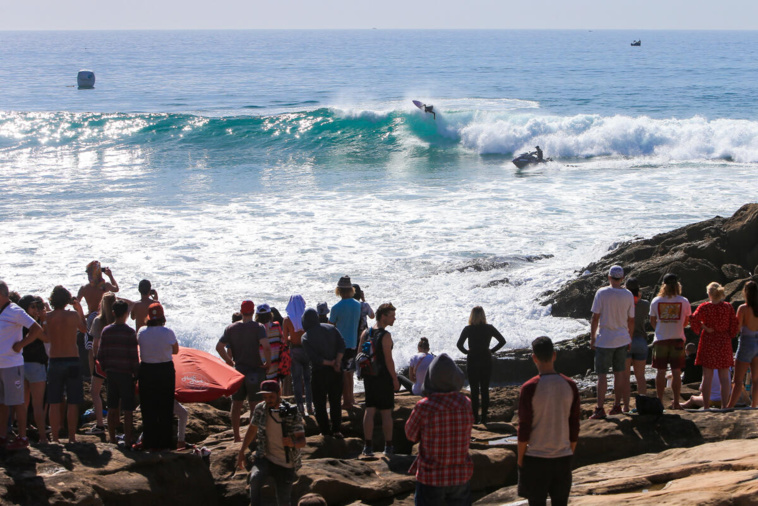 Le spot d'Anchor Point à Taghazout où les Kauli Vaast, Mihimana Braye, Heimiti Fierro ou encore Aelan Vaast tenteront de briller pour leur premier QS de l'année. (photo : Laurent Masurel/WSL)