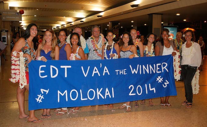 Les champions de Molokai va'a accueillis par le gouvernement
