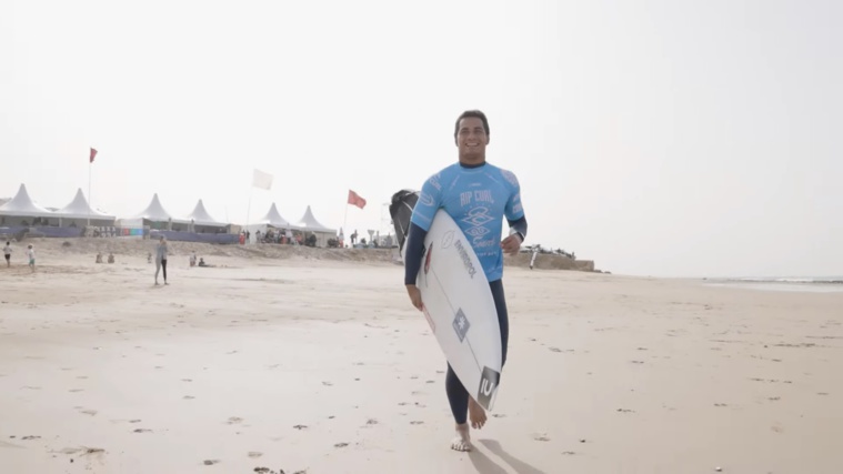 Éliminé en 2020 dès son entrée en lice au Pro Taghazout, Mihimana Braye a connu ce lundi plus de réussite au Maroc. (photo : capture d'écran WSL)