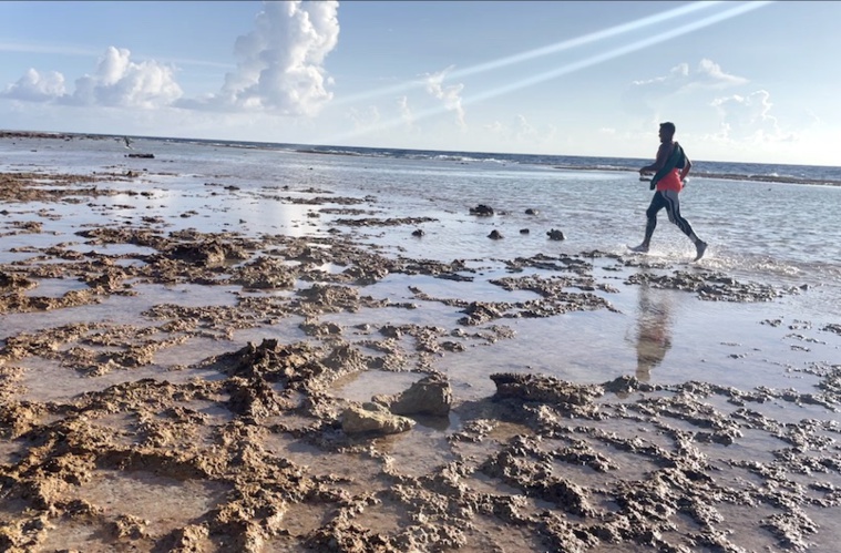 Les coureurs ont parcouru les 22 kilomètres entre motu et hoa. ©Teraumihi Tane Les coureurs ont parcouru les 22 kilomètres entre motu et hoa. ©Teraumihi Tane