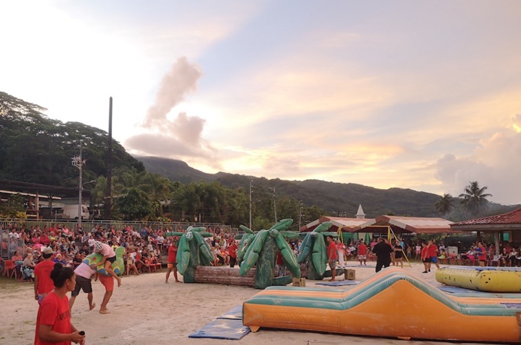 Taputapuatea accueillait Intervilles et ses fameuses épreuves, la semaine dernière. ©V.Leroi Taputapuatea accueillait Intervilles et ses fameuses épreuves, la semaine dernière. ©V.Leroi