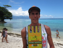 Damien survole le marathon de Moorea